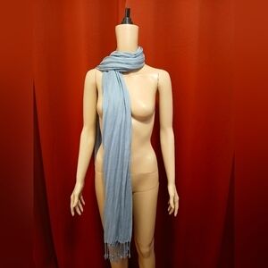 World Market Gray Rayon Tasel Scarf/Wrap Pashmina​​​